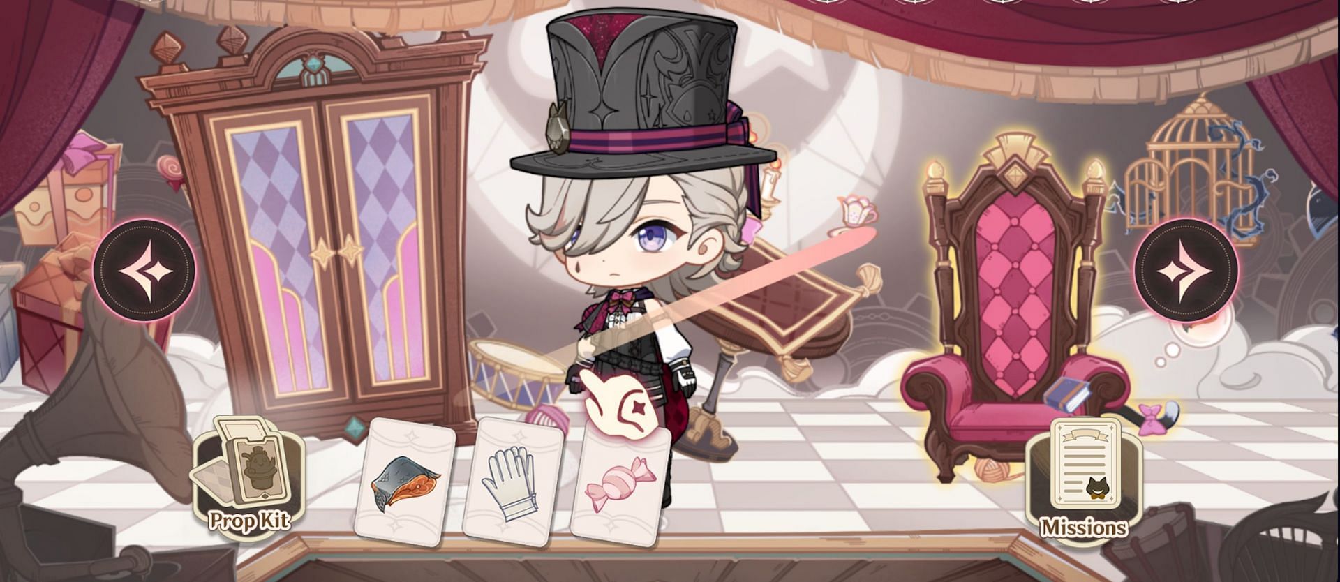 Finding the Black Cat is easy since the web event tells you what to do (Image via HoYoverse)